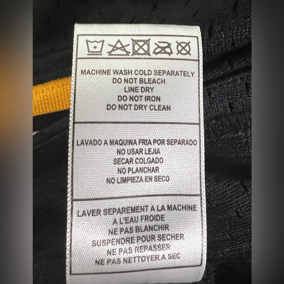 Mitchell & Ness Pittsburgh Steelers Troy Polamalu Black Mesh Hoodie T-Shirt|Sz:M - Picture 13 of 16